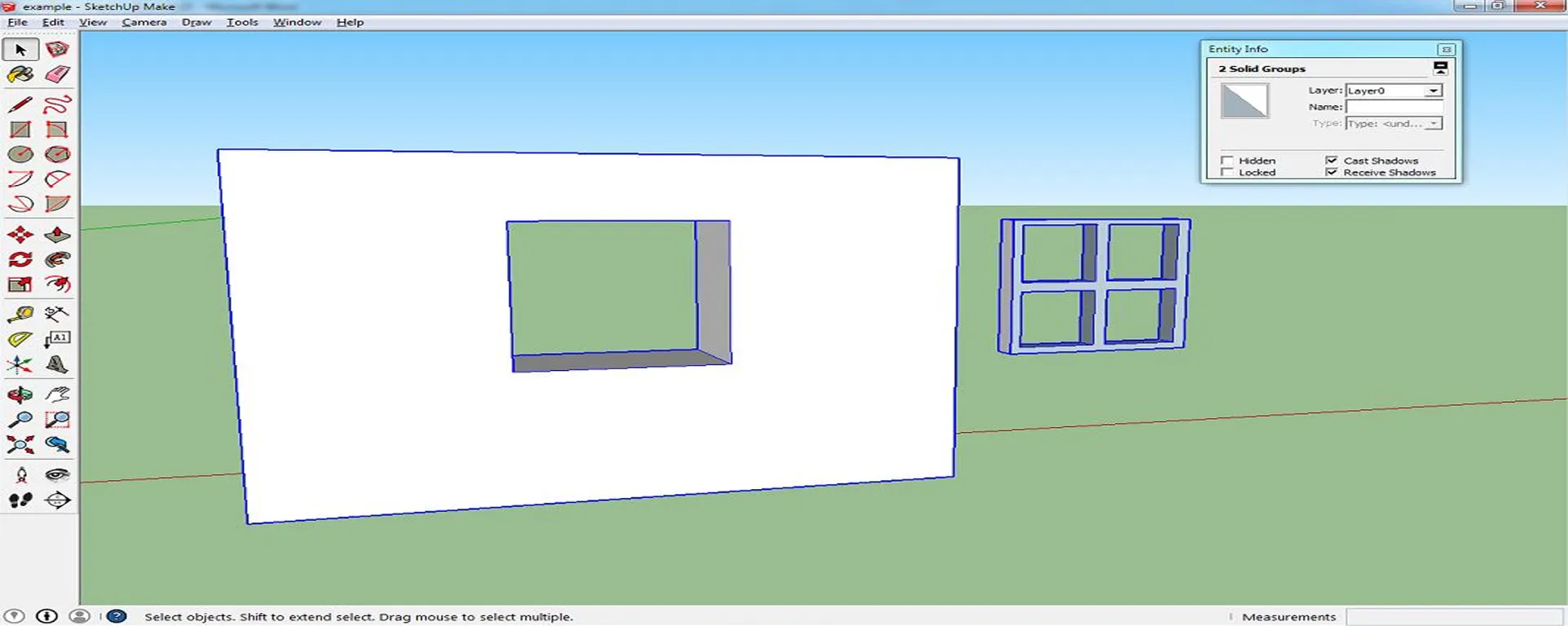 making sketchup bodies solid